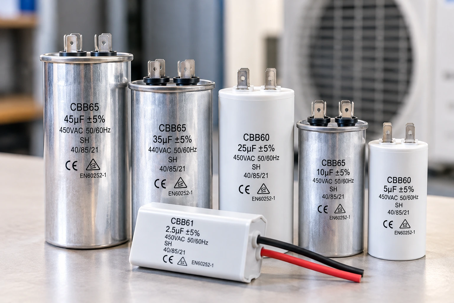 Replacement capacitor for an air conditioner