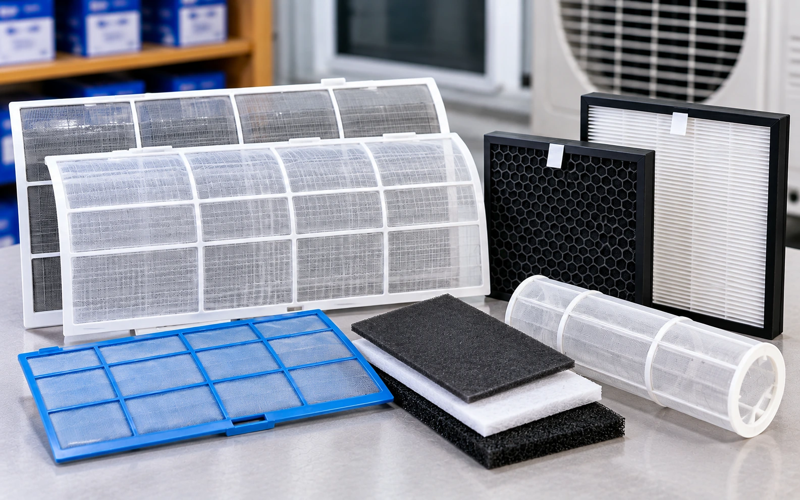 Removable air filter for an AC indoor unit